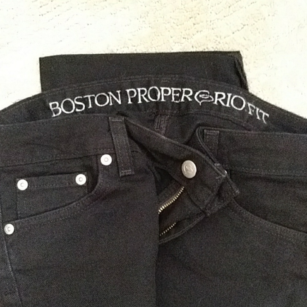 Boston Proper Rio fit black jeans